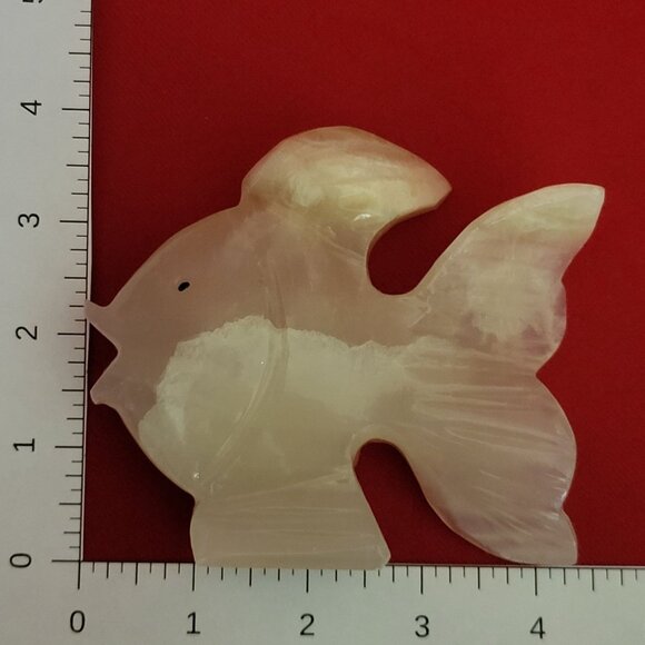 VTG Onyx Fish Carved Stone Decor - Picture 9 of 11